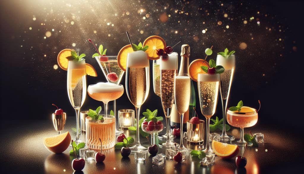 Les saveurs étincelantes des cocktails au champagne